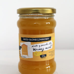 miód słonecznikowy Zarzycki 400g 2017